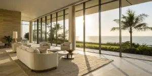 A serene and private luxury rehab center for professionals overlooking the ocean.
