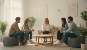 Supportive group session at an intensive outpatient program in Ohio