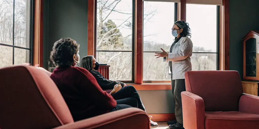 Healthcare professional offering compassionate fentanyl withdrawal detox support in Ohio